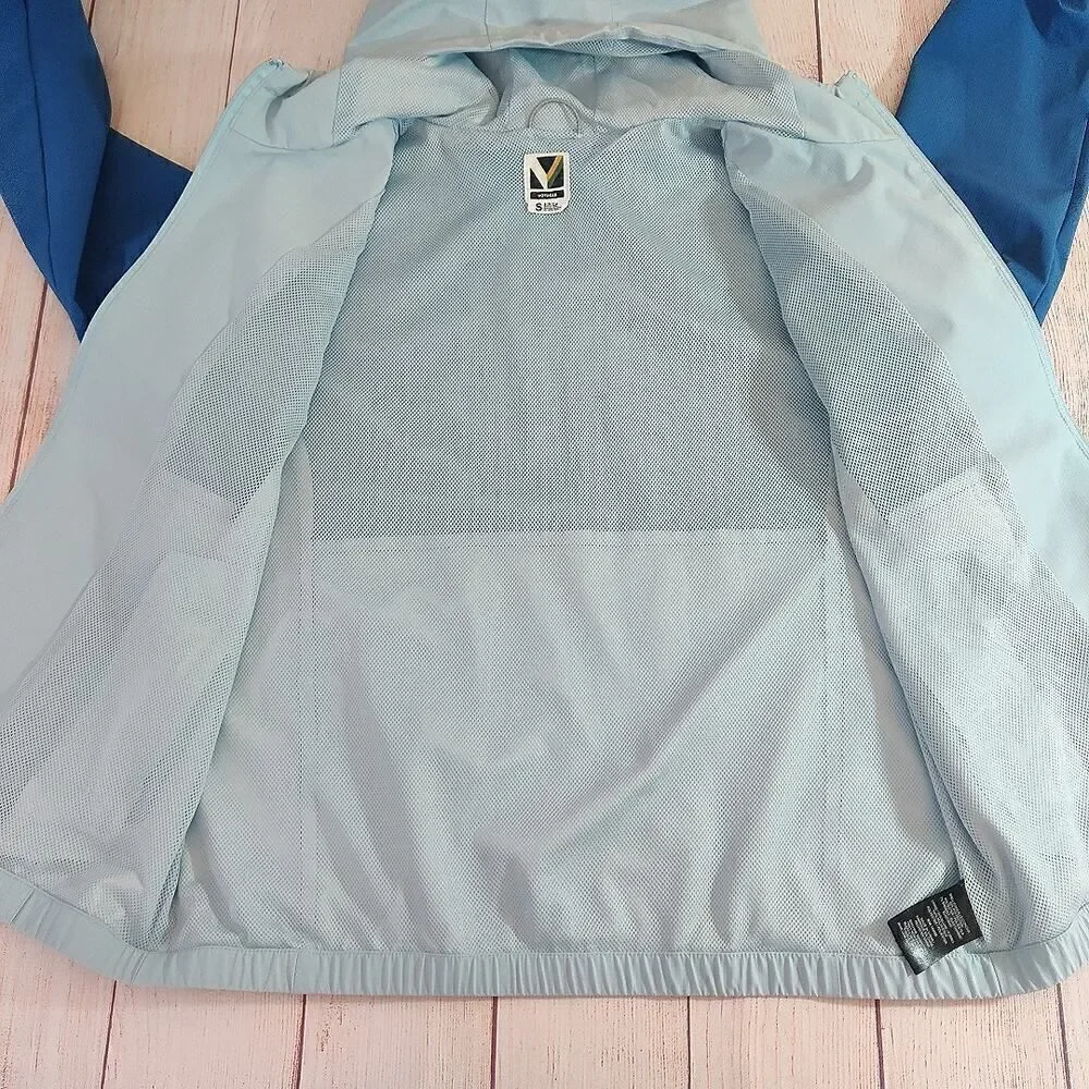 Voyager color block zip front windbreaker sz S